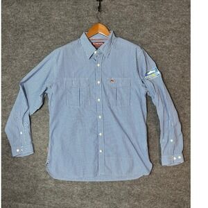 SIMMS Fishing Products Long Sleeve Button Up Shirt Men's Size L Patagonia River